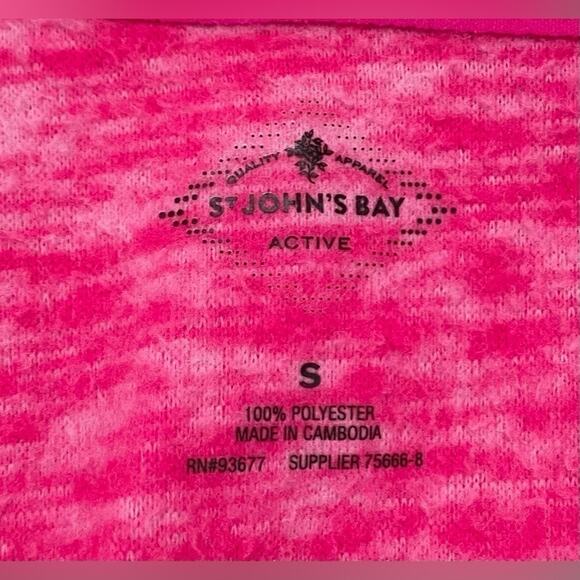 St. John’s Bay | Women's Active Pink Pullover Quarter Zip Coat Jacket | Small - Picture 3 of 3